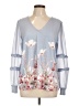 Cato Blue Long Sleeve Blouse Size L - photo 1