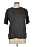 Mod Ref Metallic Gray Short Sleeve Top Size M - photo 1