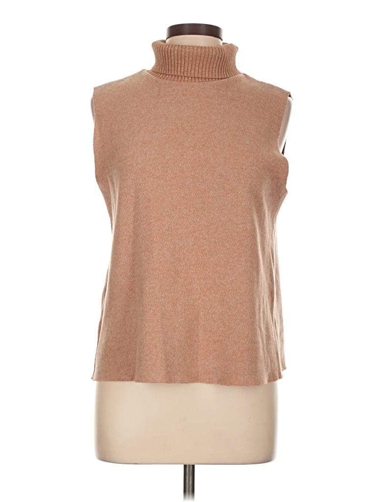 Pre-owned Zara Sweater Vest In Tan