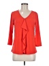 Investments Red 3/4 Sleeve Top Size M (petite) - photo 1