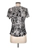 Peter Nygard Metallic Silver White Short Sleeve T-Shirt Size M - photo 2