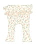Unbranded 100% Cotton Floral Ivory Leggings Size 6-9 mo - photo 1