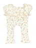 Unbranded 100% Cotton Floral Ivory Leggings Size 6-9 mo - photo 2