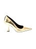 by FAR 100% Leather Metallic Gold Heels Size EU 40 - photo 1
