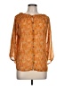 Love 21 Orange 3/4 Sleeve Blouse Size L - photo 1