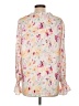 Unbranded Floral Ivory Long Sleeve Blouse Size L - photo 2