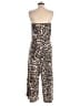Cherish Animal Print Brown Jumpsuit Size S (estimated) - photo 2