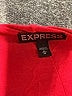 Express 100% Polyester Chevron-herringbone Burgundy Cocktail Dress Size M - photo 6
