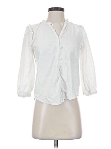 LC Lauren Conrad 3/4 Sleeve Button-Down Shirt (view 1)