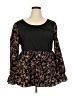 Shein Curve 100% Polyester Black Long Sleeve Blouse Size 20 Plus (4) - photo 1