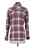 Seven7 100% Cotton Plaid Red Long Sleeve Button-Down Shirt Size S - photo 2