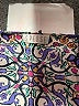 Spense 100% Polyester Multi Color Purple Short Sleeve Blouse Size L (estimated) - photo 7