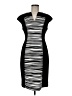 Connected Apparel Graphic Black Cocktail Dress Size 6 - photo 1