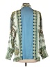 Unbranded 100% Polyester Paisley Blue Long Sleeve Blouse Size L - photo 2