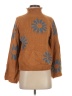 Unbranded 100% Acrylic Floral Brown Pullover Sweater Size S - photo 1