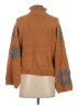 Unbranded 100% Acrylic Floral Brown Pullover Sweater Size S - photo 2