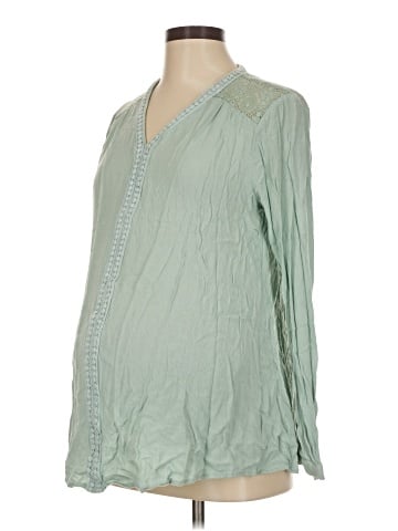 Liz Lange Maternity Long Sleeve Blouse (view 1)