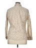 J.Crew 100% Cotton Animal Print Ivory Tan Long Sleeve Button-Down Shirt Size XL - photo 2