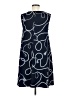 Nina Leonard Graphic Blue Casual Dress Size M - photo 2