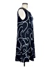 Nina Leonard Graphic Blue Casual Dress Size M - photo 4