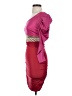 Symphony Color Block Burgundy Cocktail Dress Size S - photo 5