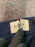 AO.LA by alice + olivia Chevron-herringbone Blue Jeans Size 27 waist - photo 7