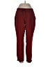 Zara Basic Solid Burgundy Casual Pants Size L - photo 1