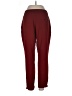 Zara Basic Solid Burgundy Casual Pants Size L - photo 2