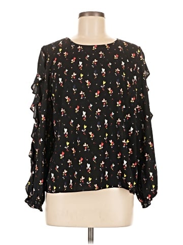 Maison Jules Long Sleeve Blouse (view 1)