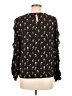 Maison Jules 100% Polyester Black Long Sleeve Blouse Size M - photo 2