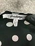 Printemps 100% Polyester Polka Dots Black 3/4 Sleeve Blouse Size L - photo 7