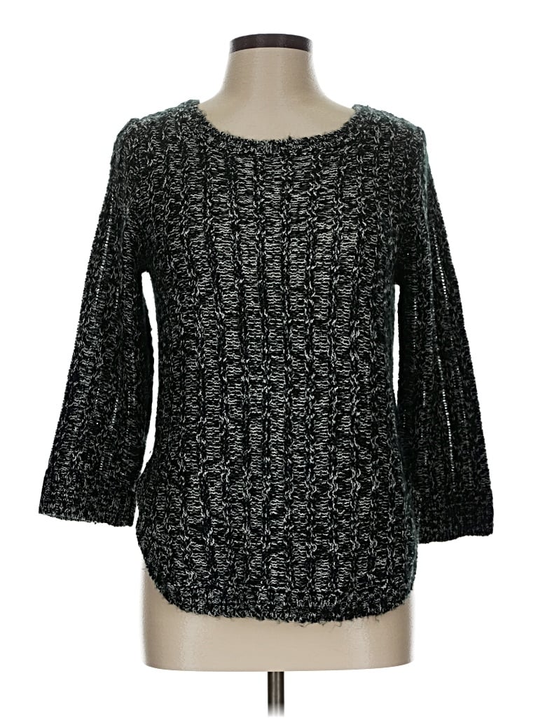 Pre-owned Ny Collection Pullover Sweater In Black