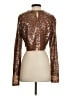 Zara Brown Long Sleeve Top Size XS - photo 2