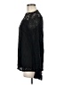 Adiva 100% Polyester Black Long Sleeve Blouse Size M - photo 5