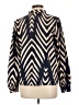 Shein Chevron-herringbone Gold Long Sleeve Blouse Size L - photo 2