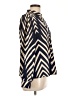 Shein Chevron-herringbone Gold Long Sleeve Blouse Size L - photo 4