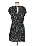 POPSUGAR 100% Rayon Polka Dots Blue Casual Dress Size M - photo 2