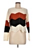 Full Circle Trends With Love 100% Acrylic Color Block Ivory Pullover Sweater Size M - photo 1
