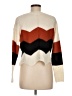 Full Circle Trends With Love 100% Acrylic Color Block Ivory Pullover Sweater Size M - photo 2