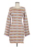 Assorted Brands Stripes Orange Casual Dress Size M - photo 1