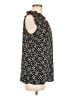 Talbots 100% Polyester Black Sleeveless Blouse Size M - photo 4