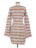Assorted Brands Stripes Orange Casual Dress Size M - photo 2