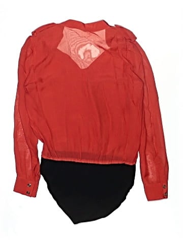 Tibi Long Sleeve Silk Top (view 2)