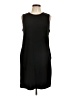 Tahari Solid Black Cocktail Dress Size 10 - photo 1