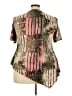 Radzoli Brown Short Sleeve Blouse Size 3X - photo 2