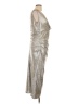 Talbot Runhof Metallic Silver Ivory Cocktail Dress Size EU 44 / US 14 - photo 4