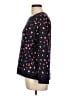 J.Crew 100% Cotton Hearts Black Pullover Sweater Size L - photo 5