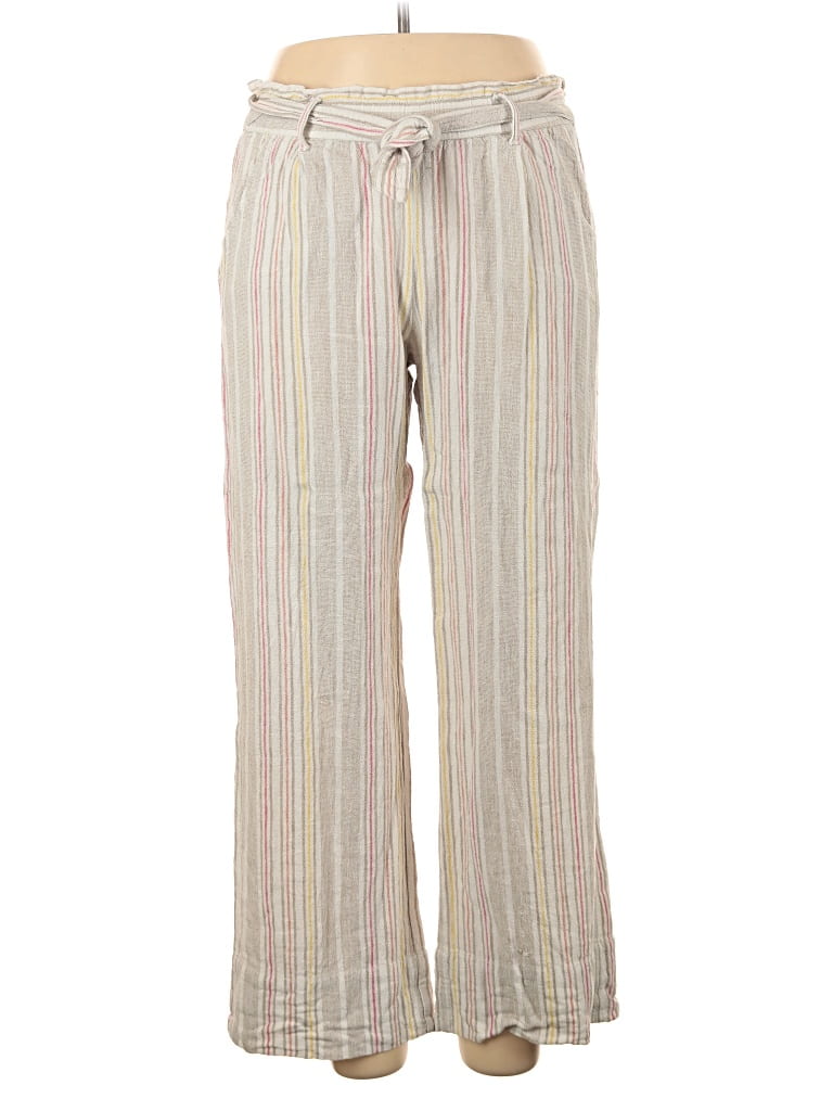 Pre-owned Jolt Linen Pants In Ivory