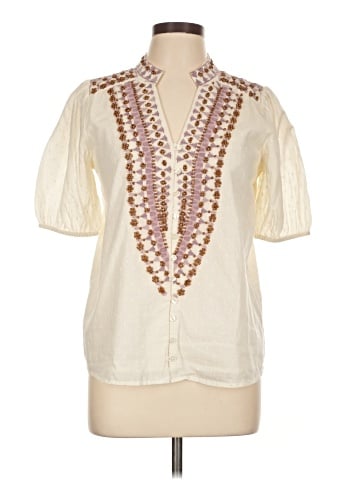 Forever That Girl for Anthropologie Short Sleeve Blouse (view 1)