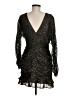 Aqua 100% Polyester Animal Print Black Cocktail Dress Size M - photo 2